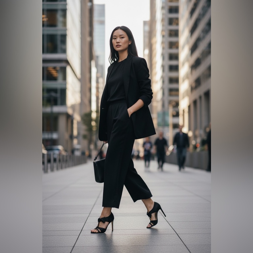 Stella McCartney Black Bow T-Strap Heels - Picture 8 of 12